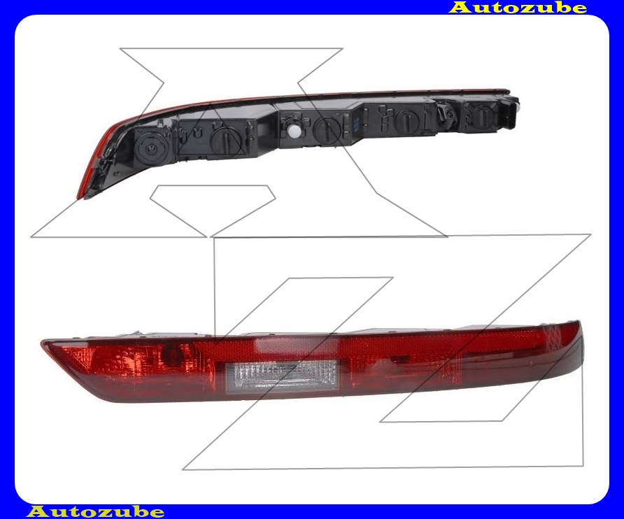 Hátsó ködlámpa jobb, tolatólámpával (foglalattal) {TYC} Hátsó ködlámpa jobb, tolatólámpával (foglalattal) {TYC}