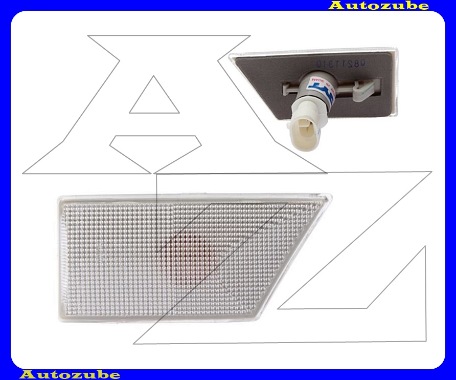Oldalindex jobb, fehér, foglalattal Oldalindex jobb, fehér, foglalattal