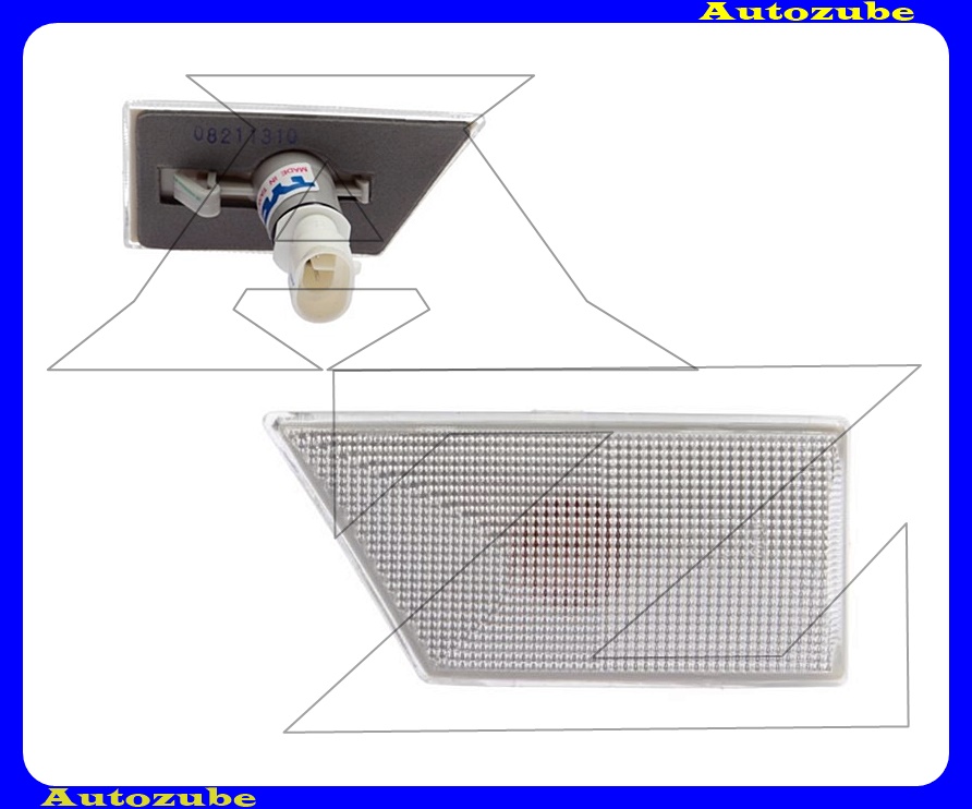 Oldalindex bal, fehér, foglalattal Oldalindex bal, fehér, foglalattal