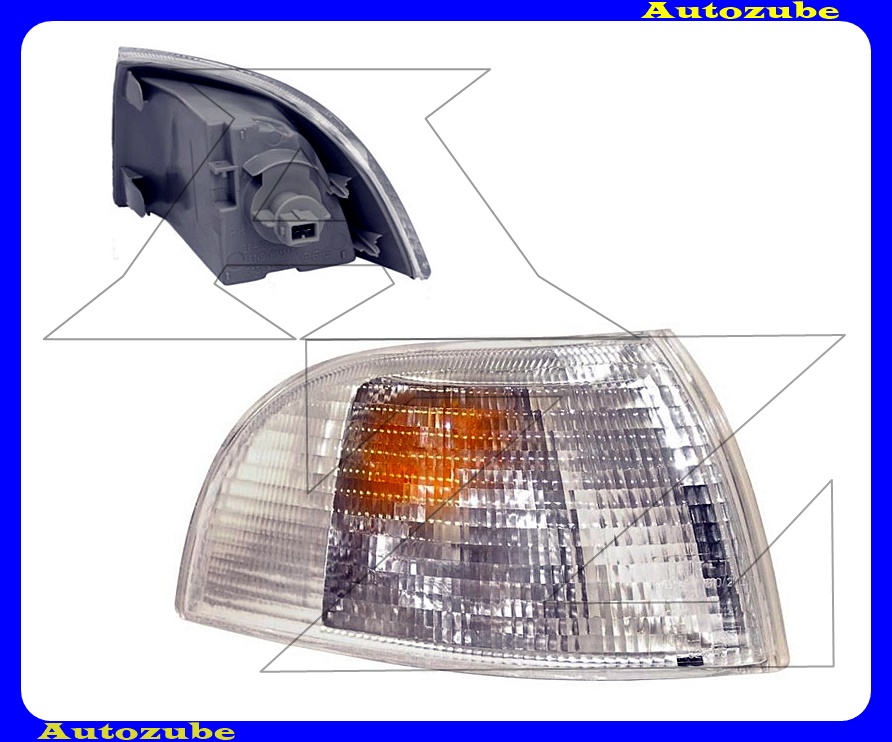 Első index jobb, fehér, foglalattal Első index jobb, fehér, foglalattal