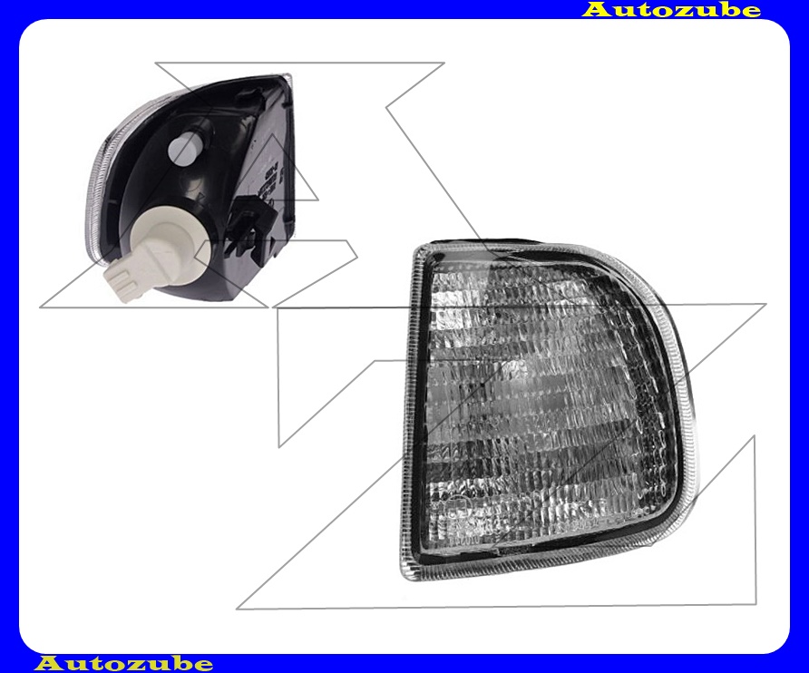 Első index bal fehér, VALEO-típushoz, foglalattal {TYC} Első index bal fehér, VALEO-típushoz, foglalattal {TYC}