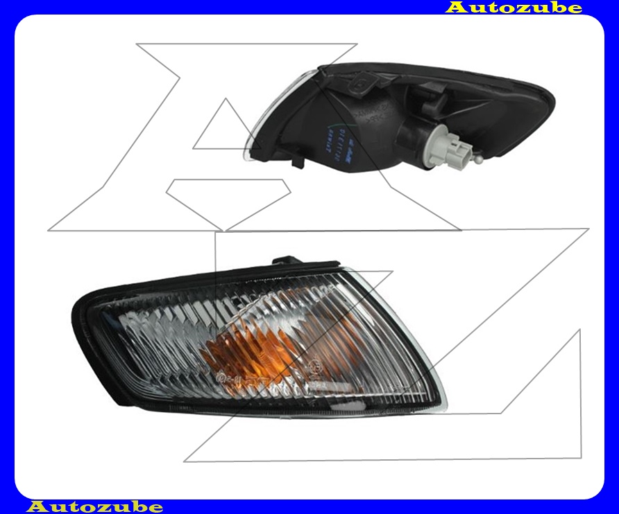 Első index jobb, fehér, foglalattal Első index jobb, fehér, foglalattal