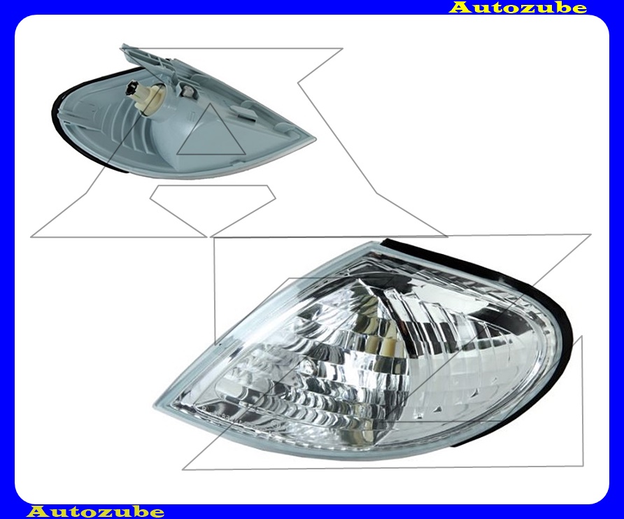 Első index bal, fehér, foglalattal {TYC} Első index bal, fehér, foglalattal {TYC}