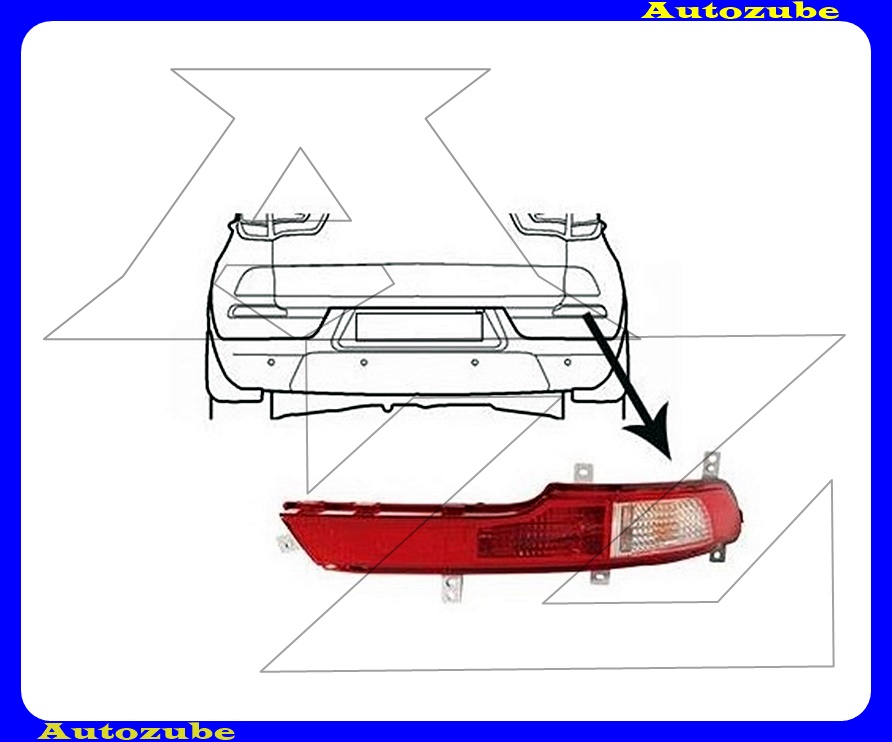 Hátsó index jobb, ködzárófénnyel (foglalat nélkül) Hátsó index jobb, ködzárófénnyel (foglalat nélkül)
