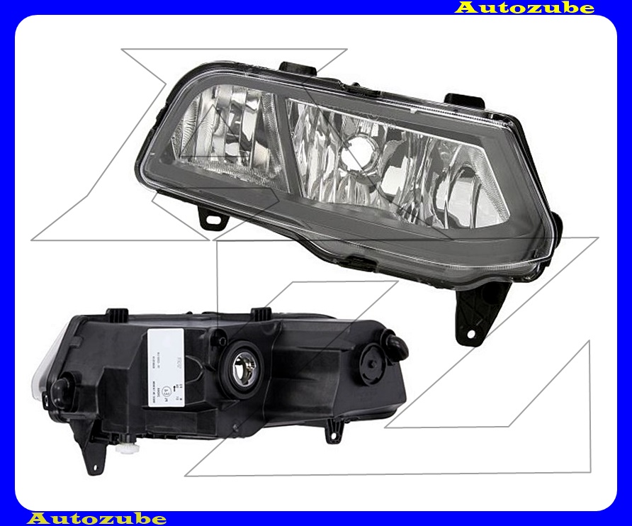 Ködlámpa jobb (H8) fekete házas, statikus kanyarkövető {DPA} Ködlámpa jobb (H8) fekete házas, statikus kanyarkövető {DPA}