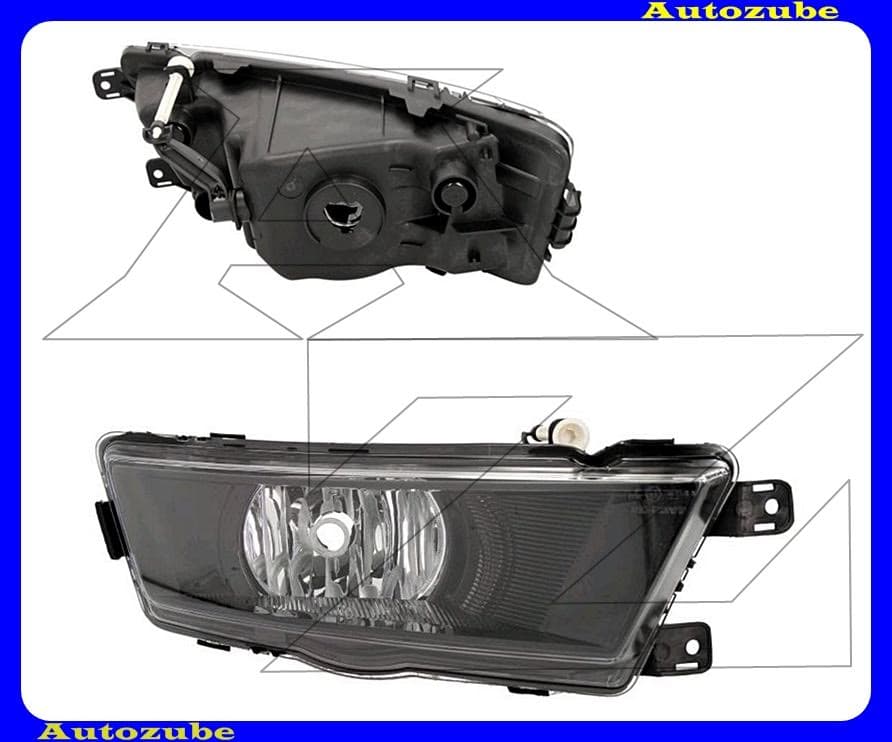 Ködlámpa jobb fekete házas (H8) statikus kanyarkövető {TYC} Ködlámpa jobb fekete házas (H8) statikus kanyarkövető {TYC}