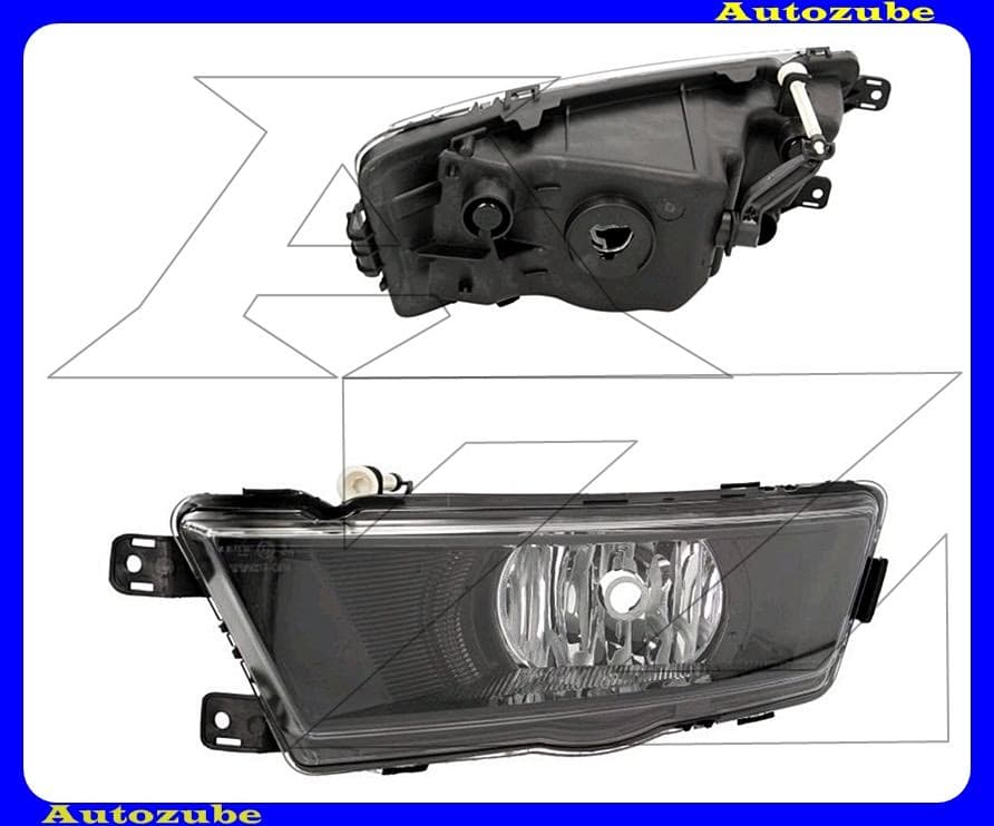 Ködlámpa bal fekete házas (H8) statikus kanyarkövető {TYC} Ködlámpa bal fekete házas (H8) statikus kanyarkövető {TYC}