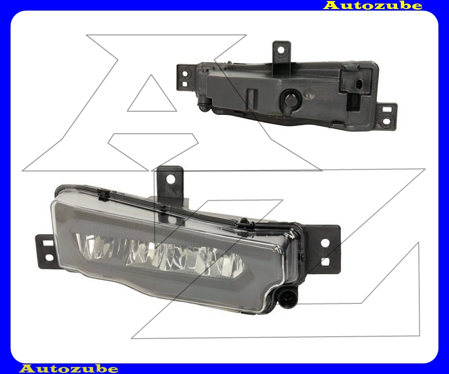 Ködlámpa jobb, fekete házas (LED) {TYC} Ködlámpa jobb, fekete házas (LED) {TYC}