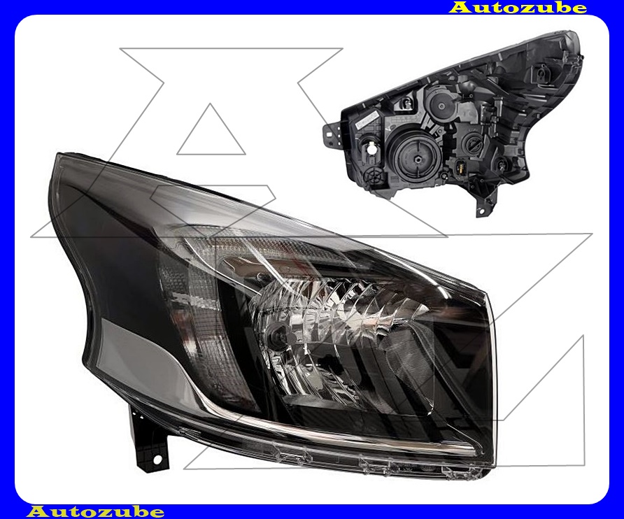 Fényszóró jobb (H4/LED/PY21W) motorral {HELLA} Fényszóró jobb (H4/LED/PY21W) motorral {HELLA}