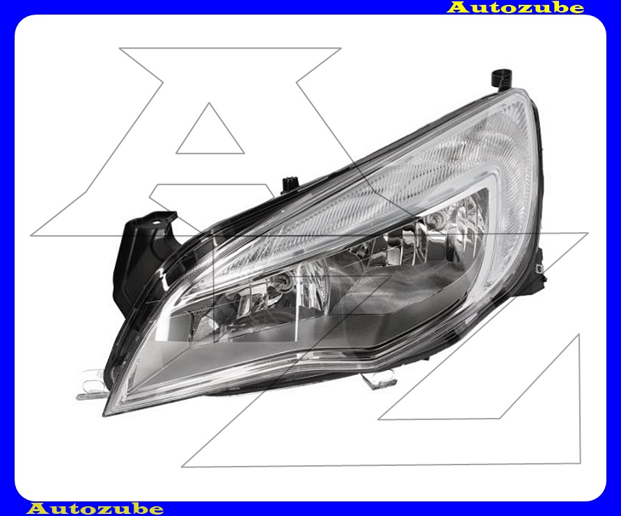 Fényszóró bal króm házas (H7/H7/W21/5W) nappali fénnyel, motorral {HELLA} Fényszóró bal króm házas (H7/H7/W21/5W) nappali fénnyel, motorral {HELLA}