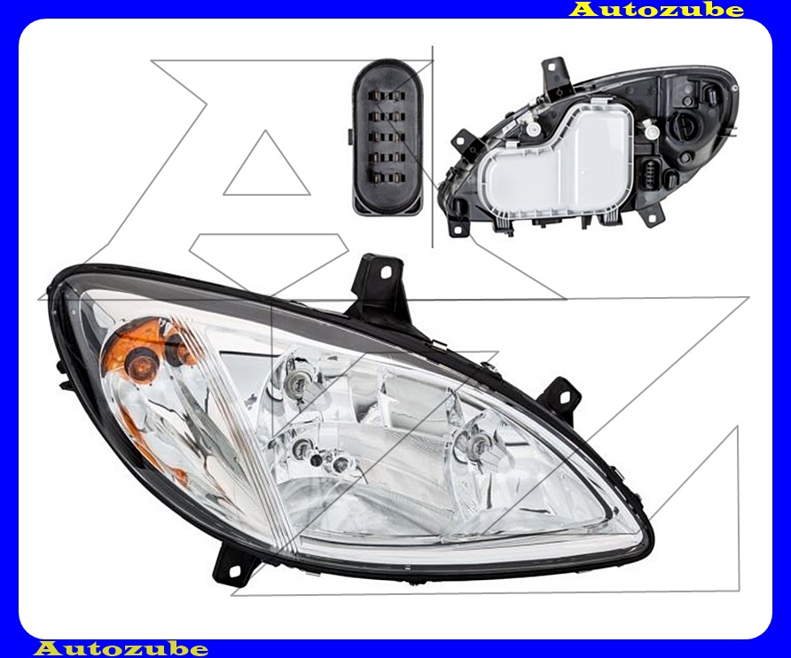 Fényszóró jobb ködlámpás (3xH7) kézi/elektromos állítású is. {HELLA} Fényszóró jobb ködlámpás (3xH7) kézi/elektromos állítású is. {HELLA}