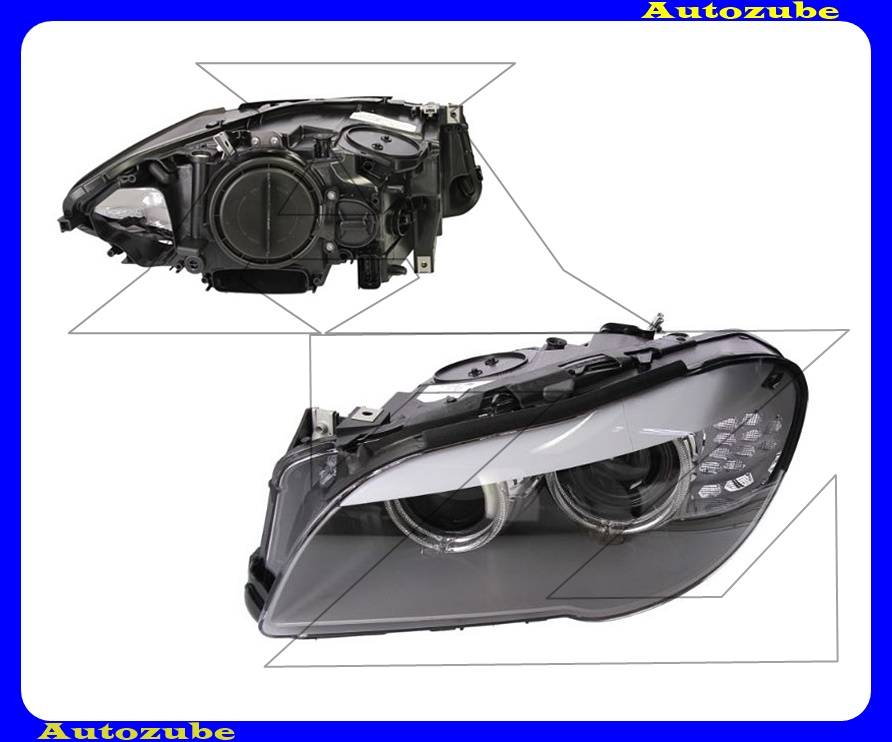 Fényszóró bal Bi-XENON (D1S/LED) motorral (izzó és elektronika nélkül) {HELLA} Fényszóró bal Bi-XENON (D1S/LED) motorral (izzó és elektronika nélkül) {HELLA}