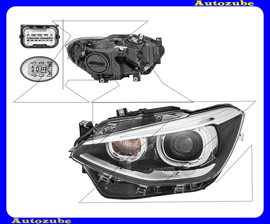 Fényszóró bal Bi-XENON (D1S/PY21W/LED) motorral (izzó és elektronika nélkül) {HELLA} Fényszóró bal Bi-XENON (D1S/PY21W/LED) motorral (izzó és elektronika nélkül) {HELLA}