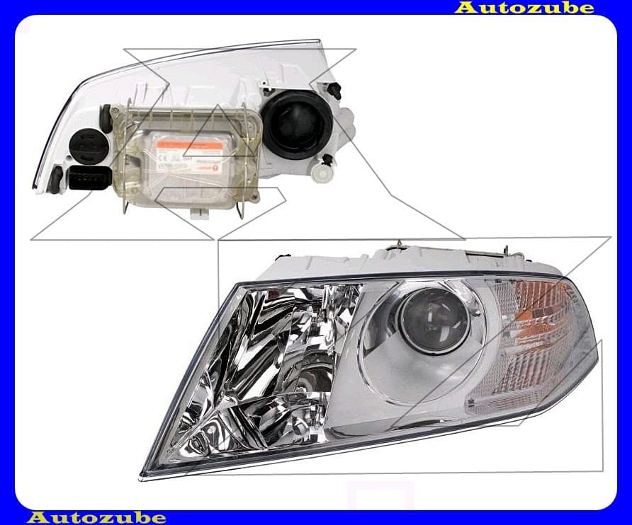 Fényszóró bal XENON, króm házas (D1S/H1) motorral, elektronikával (izzó nélkül) {HELLA-VISTEON} /RENDELÉSRE/ Fényszóró bal XENON, króm házas (D1S/H1) motorral, elektronikával (izzó nélkül) {HELLA-VISTEON} /RENDELÉSRE/