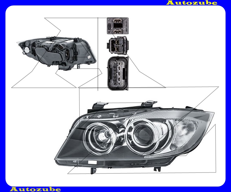 Fényszóró bal XENON (D1S/H7) (nem kanyarkövetős) (izzó és elektronika nélkül) {HELLA} /RENDELÉSRE/ Fényszóró bal XENON (D1S/H7) (nem kanyarkövetős) (izzó és elektronika nélkül) {HELLA} /RENDELÉSRE/