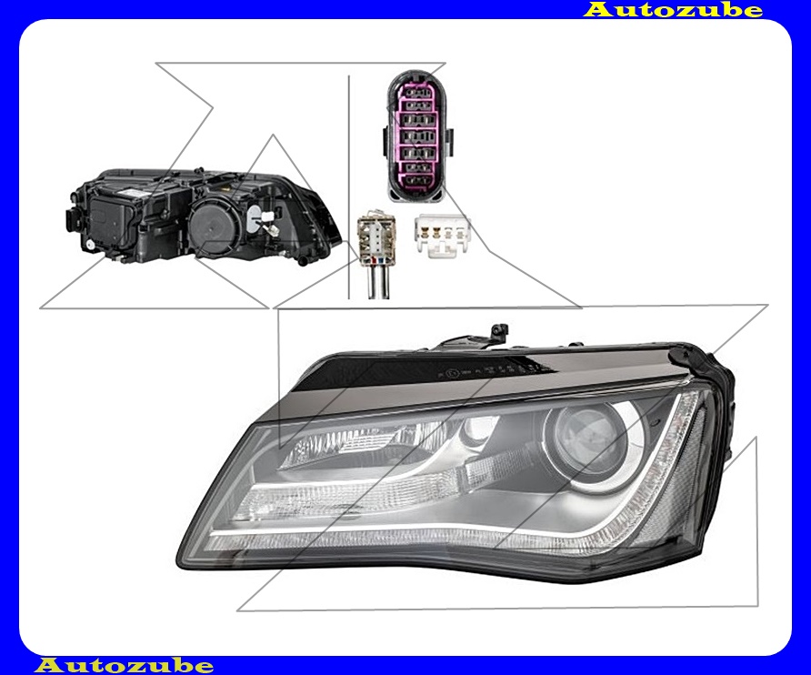 Fényszóró bal Bi-XENON (D3S/H7/PSY24W) motrorral (izzó és elektronika nélkül) {HELLA} Fényszóró bal Bi-XENON (D3S/H7/PSY24W) motrorral (izzó és elektronika nélkül) {HELLA}