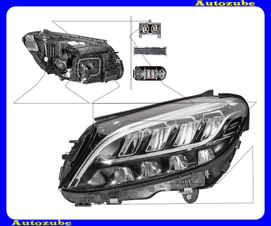 Fényszóró bal (full-LED) elektronika nélkül {HELLA} Fényszóró bal (full-LED) elektronika nélkül {HELLA}