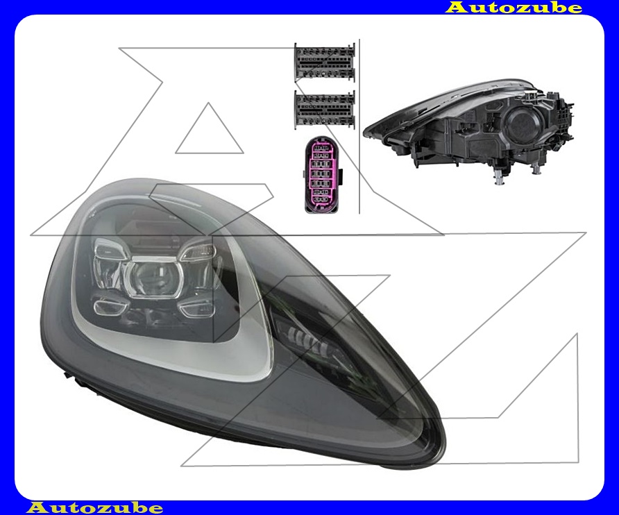 Fényszóró jobb (LED-mátrix) LED vezérlő nélkül nappali fényhez/helyzetjelzőhöz,LED vezérlő nélkül tompított/távfényszóróhoz, Fényszóró jobb (LED-mátrix) LED vezérlő nélkül nappali fényhez/helyzetjelzőhöz,LED vezérlő nélkül tompított/távfényszóróhoz,