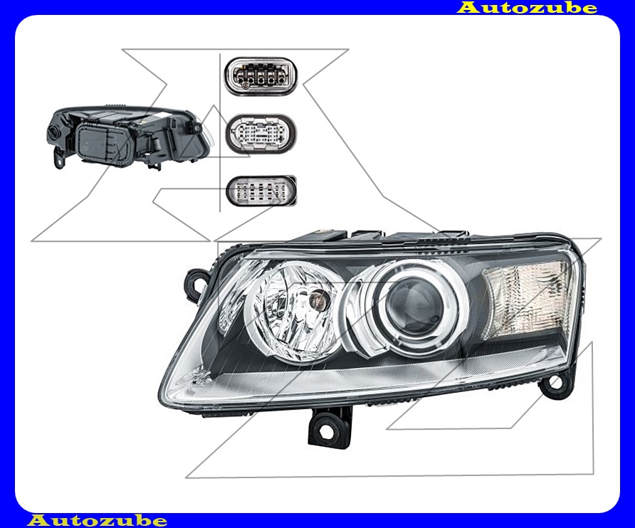 Fényszóró bal Bi-XENON (D2S/P21W) kanyarkövetős, motorral (izzó és elektronika nélkül) HELLA /RENDELÉSRE/ Fényszóró bal Bi-XENON (D2S/P21W) kanyarkövetős, motorral (izzó és elektronika nélkül) HELLA /RENDELÉSRE/