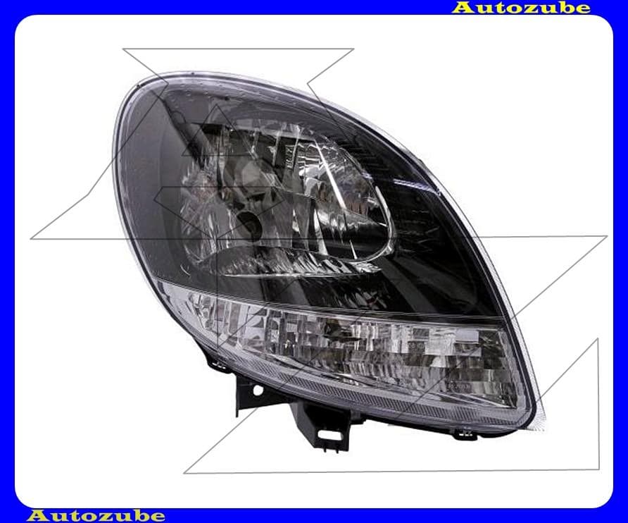 Fényszóró jobb fekete házas, fehér indexes (H4) (motor nélkül) {TYC} Fényszóró jobb fekete házas, fehér indexes (H4) (motor nélkül) {TYC}