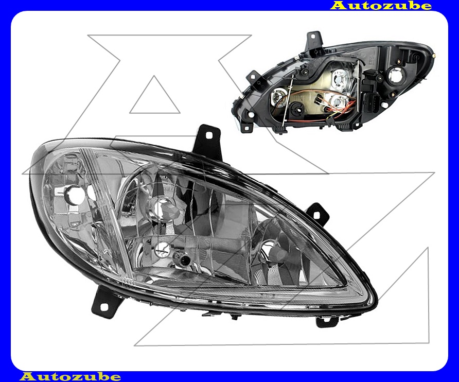 Fényszóró jobb ködlámpás (3xH7) kézi/elektromos állítású is. {TYC} (motor nélkül) Fényszóró jobb ködlámpás (3xH7) kézi/elektromos állítású is. {TYC} (motor nélkül)