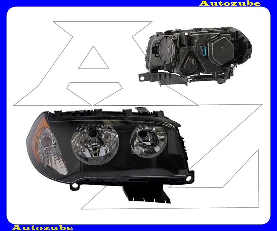 Fényszóró jobb sárga prizmás (H7/H7) motorral {DEPO} Fényszóró jobb sárga prizmás (H7/H7) motorral {DEPO}
