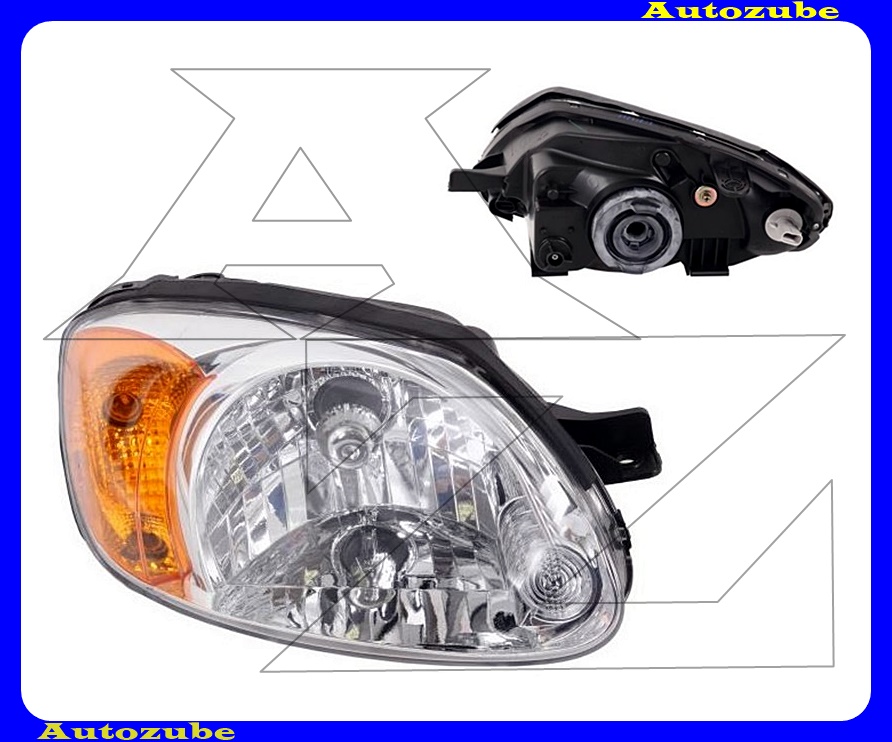 Fényszóró jobb (H4) sárga prizmás (motor nélkül) {TYC} Fényszóró jobb (H4) sárga prizmás (motor nélkül) {TYC}