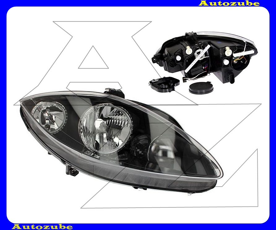 Fényszóró jobb fekete házas (H7/H1) motorral {TYC} Fényszóró jobb fekete házas (H7/H1) motorral {TYC}