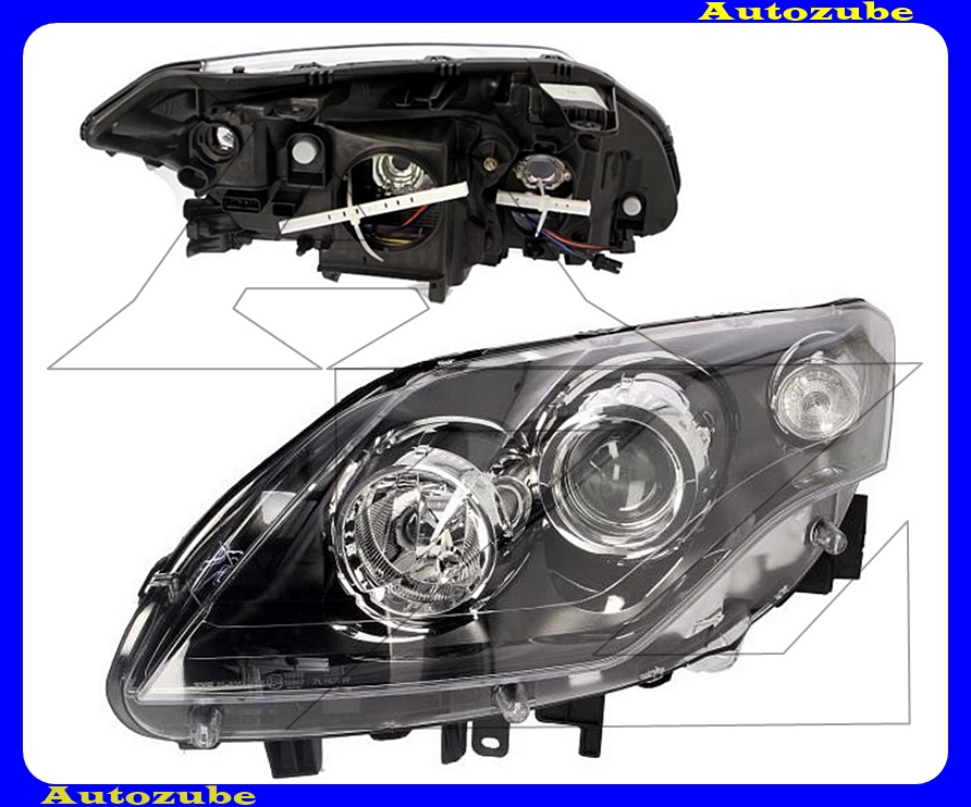 Fényszóró bal fekete házas (H7/H7) Fényszóró bal fekete házas (H7/H7)