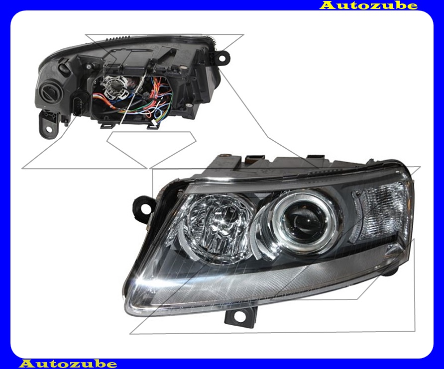 Fényszóró bal Bi-XENON (D2S/P21W) (izzó és elektronika és motor nélkül) nem kanyarkövetős {TYC} Fényszóró bal Bi-XENON (D2S/P21W) (izzó és elektronika és motor nélkül) nem kanyarkövetős {TYC}