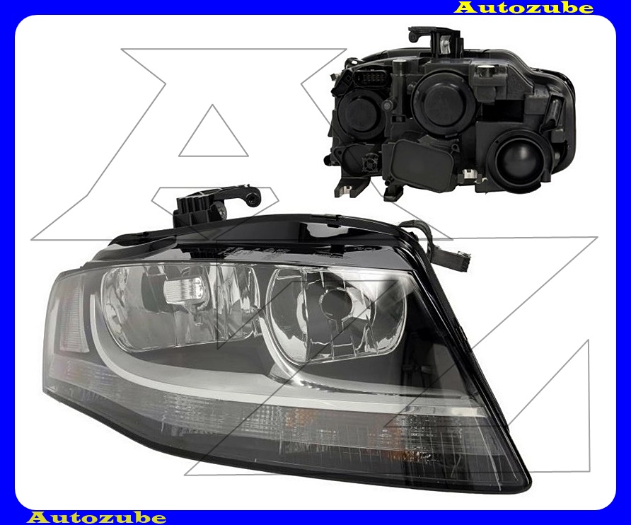 Fényszóró jobb (2xH7/LED) nappali fényes, motorral {TYC} Fényszóró jobb (2xH7/LED) nappali fényes, motorral {TYC}