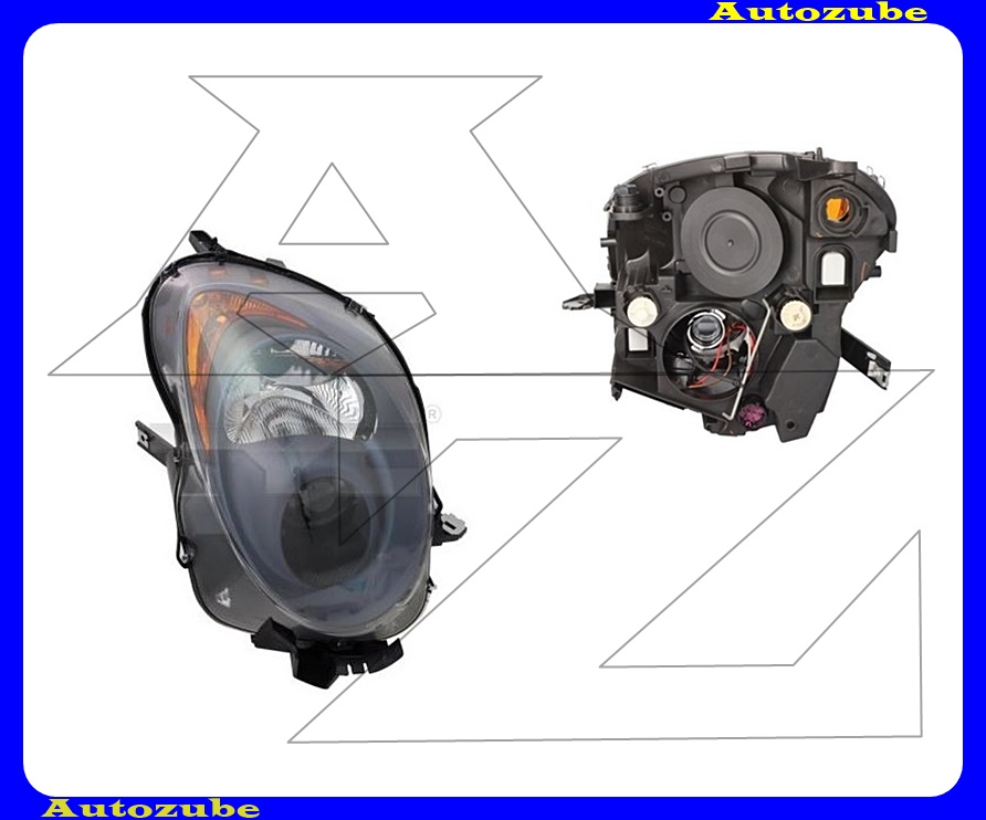 Fényszóró jobb (H7/H7) szürkés-kékes házas, motorral {TYC} /RENDELÉSRE/ Fényszóró jobb (H7/H7) szürkés-kékes házas, motorral {TYC} /RENDELÉSRE/