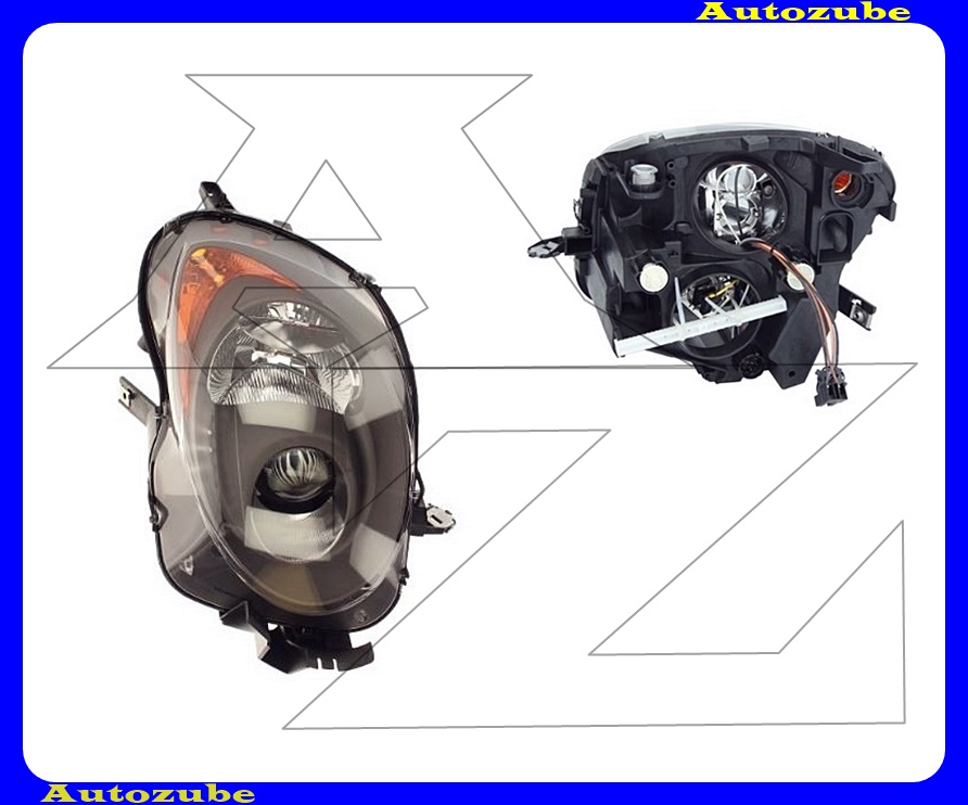 Fényszóró jobb (H7/H7) szürke házas, motorral {TYC} /RENDELÉSRE/ Fényszóró jobb (H7/H7) szürke házas, motorral {TYC} /RENDELÉSRE/