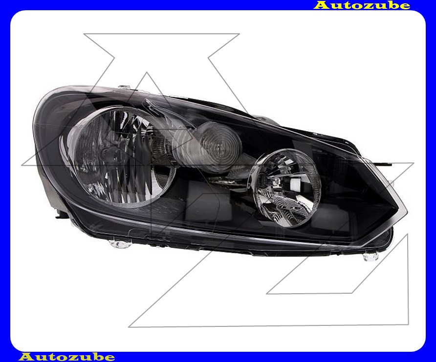 Fényszóró jobb fekete házas (H7/H15) motorral Fényszóró jobb fekete házas (H7/H15) motorral