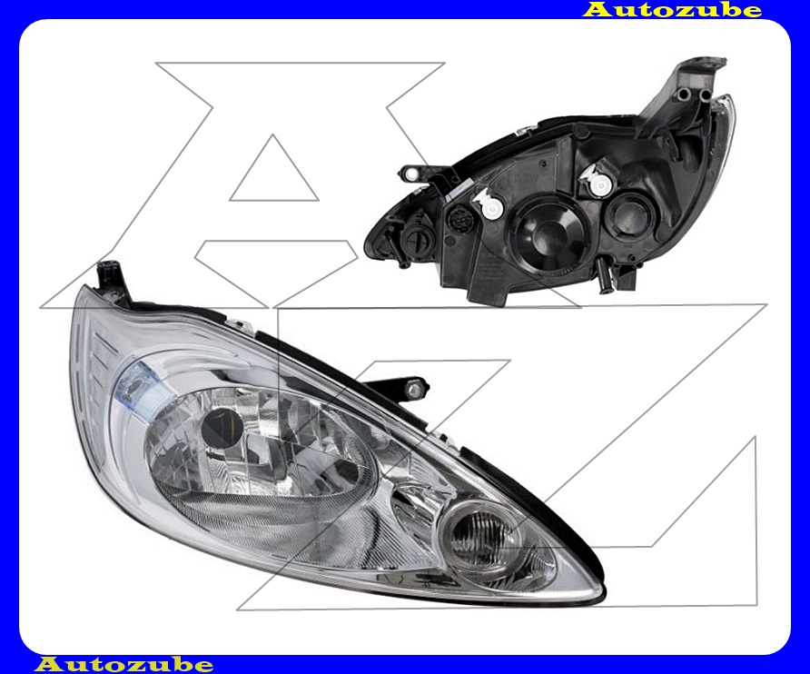 Fényszóró jobb (H4) motorral {TYC} Fényszóró jobb (H4) motorral {TYC}