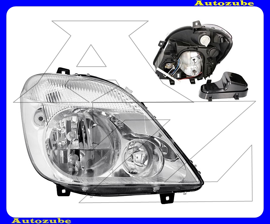 Fényszóró jobb ködlámpás (3xH7) motorral {TYC} Fényszóró jobb ködlámpás (3xH7) motorral {TYC}