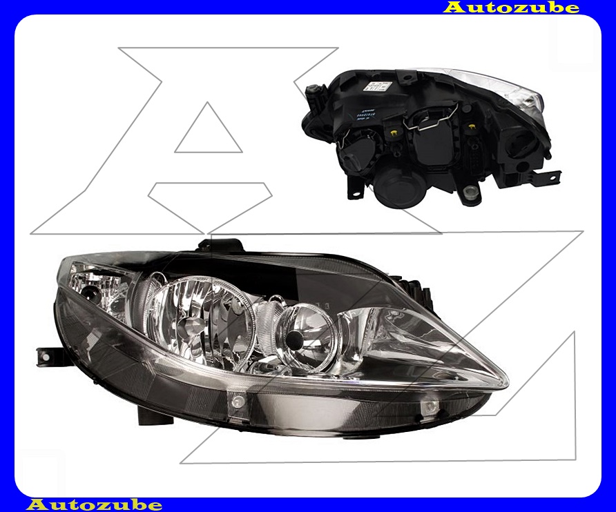 Fényszóró jobb króm házas (H7/H7) motorral {TYC} Fényszóró jobb króm házas (H7/H7) motorral {TYC}