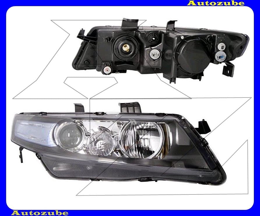 Fényszóró jobb (DE-2xH1) (motor nélkül) {TYC} Fényszóró jobb (DE-2xH1) (motor nélkül) {TYC}