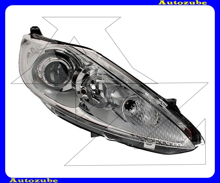 Fényszóró jobb króm házas, projektoros (H7/H1) motorral {TYC} Fényszóró jobb króm házas, projektoros (H7/H1) motorral {TYC}