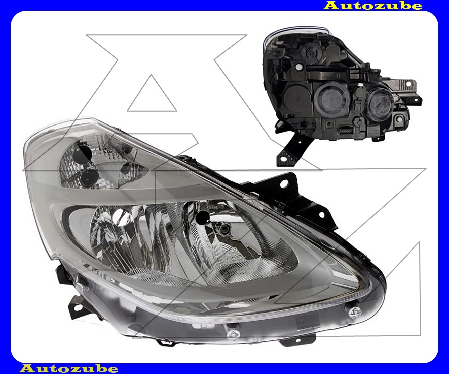 Fényszóró jobb króm házas (H7/H7) motorral {TYC} Fényszóró jobb króm házas (H7/H7) motorral {TYC}