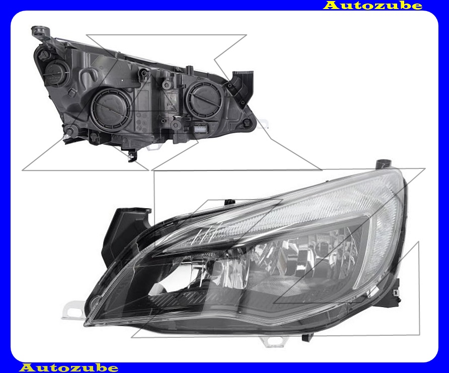 Fényszóró bal fekete házas (H7/H7/W21/5W) nappali fénnyel, motorral {DEPO} Fényszóró bal fekete házas (H7/H7/W21/5W) nappali fénnyel, motorral {DEPO}