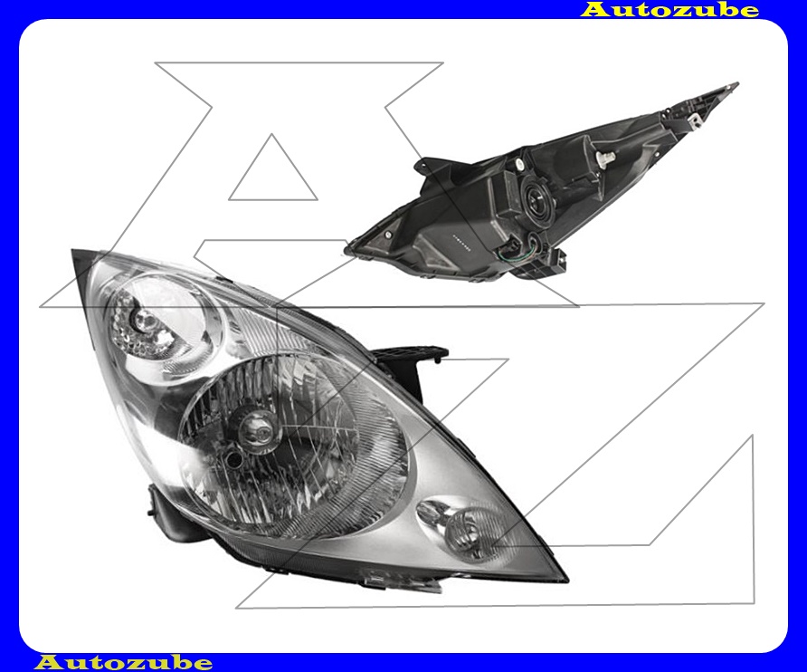 Fényszóró jobb (H4) motorral {TYC} Fényszóró jobb (H4) motorral {TYC}