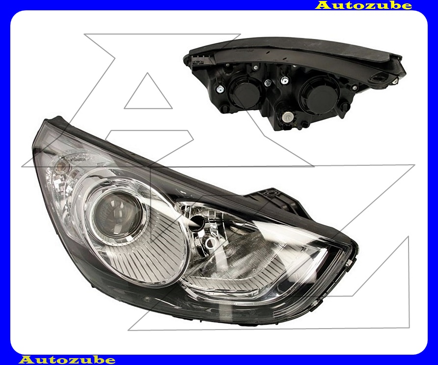 Fényszóró jobb (H7/H7) fekete házas, motorral {TYC} /RENDELÉSRE/ Fényszóró jobb (H7/H7) fekete házas, motorral {TYC} /RENDELÉSRE/