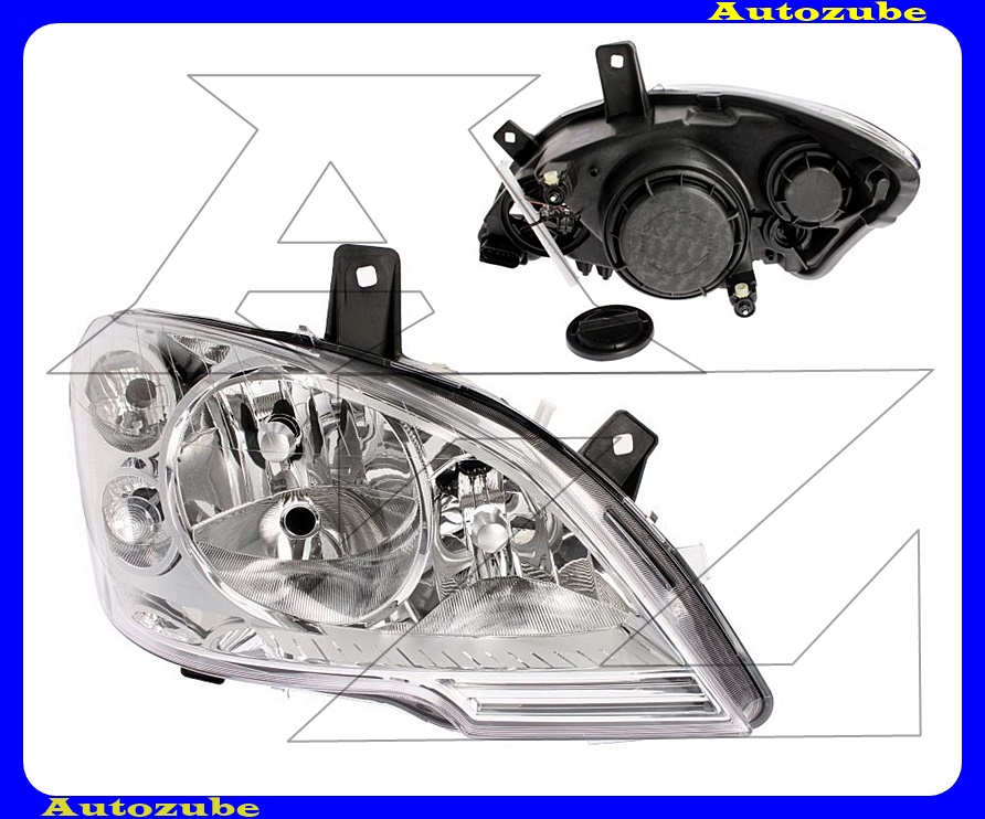 Fényszóró jobb ködlámpás (3xH7/W21/5W) nappali fénnyel, motorral {TYC} Fényszóró jobb ködlámpás (3xH7/W21/5W) nappali fénnyel, motorral {TYC}