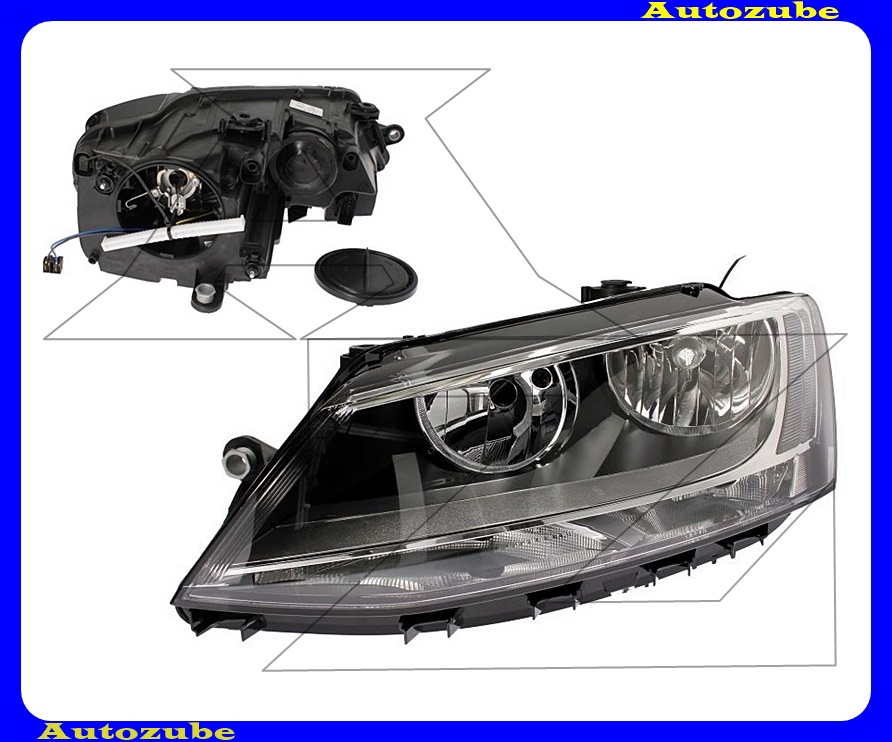 Fényszóró bal (H7/H7) motorral {TYC} Fényszóró bal (H7/H7) motorral {TYC}