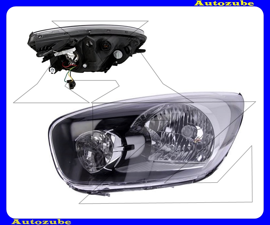 Fényszóró bal (H4) (motor nélkül) {TYC} Fényszóró bal (H4) (motor nélkül) {TYC}