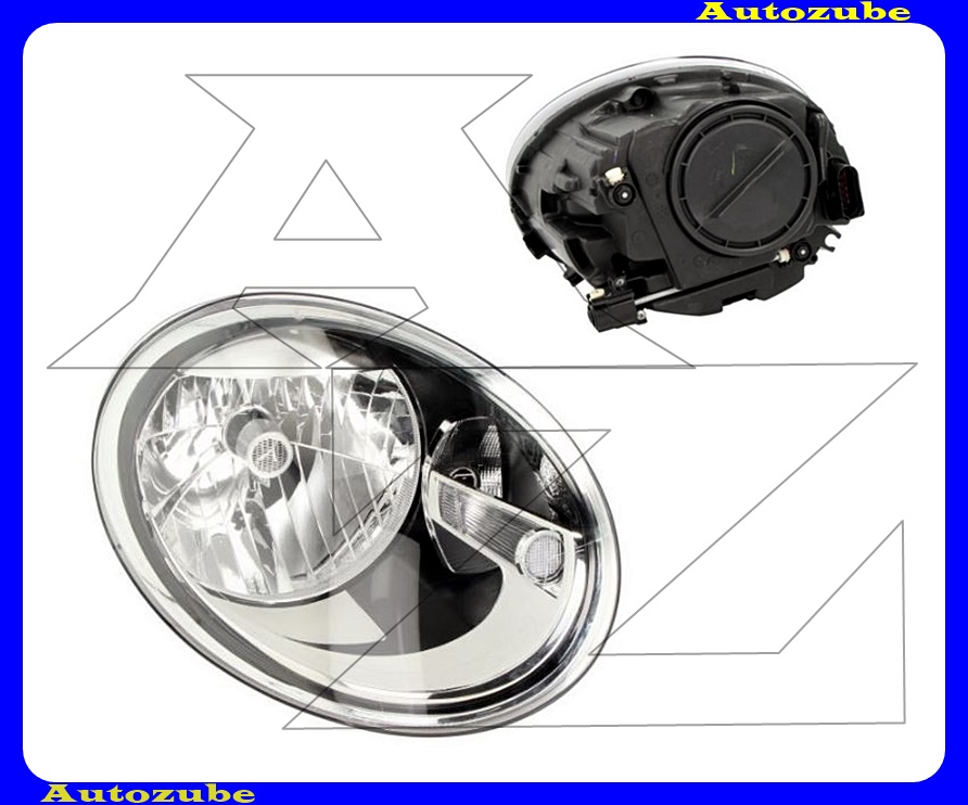 Fényszóró jobb (H4) motorral {TYC} Fényszóró jobb (H4) motorral {TYC}