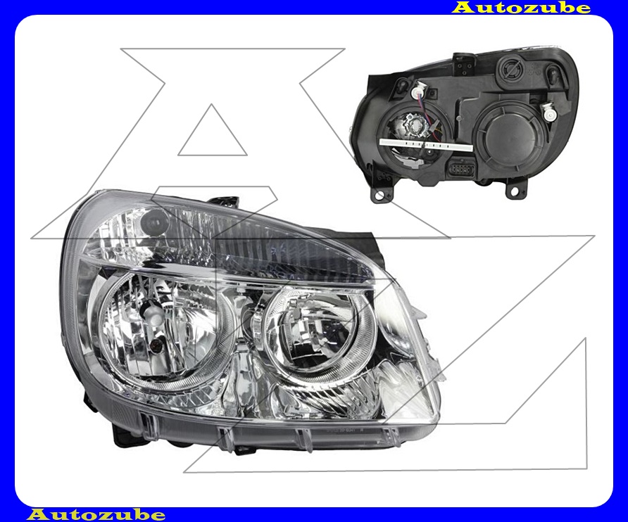 Fényszóró jobb (H7/H1) (motor nélkül) {TYC} Fényszóró jobb (H7/H1) (motor nélkül) {TYC}