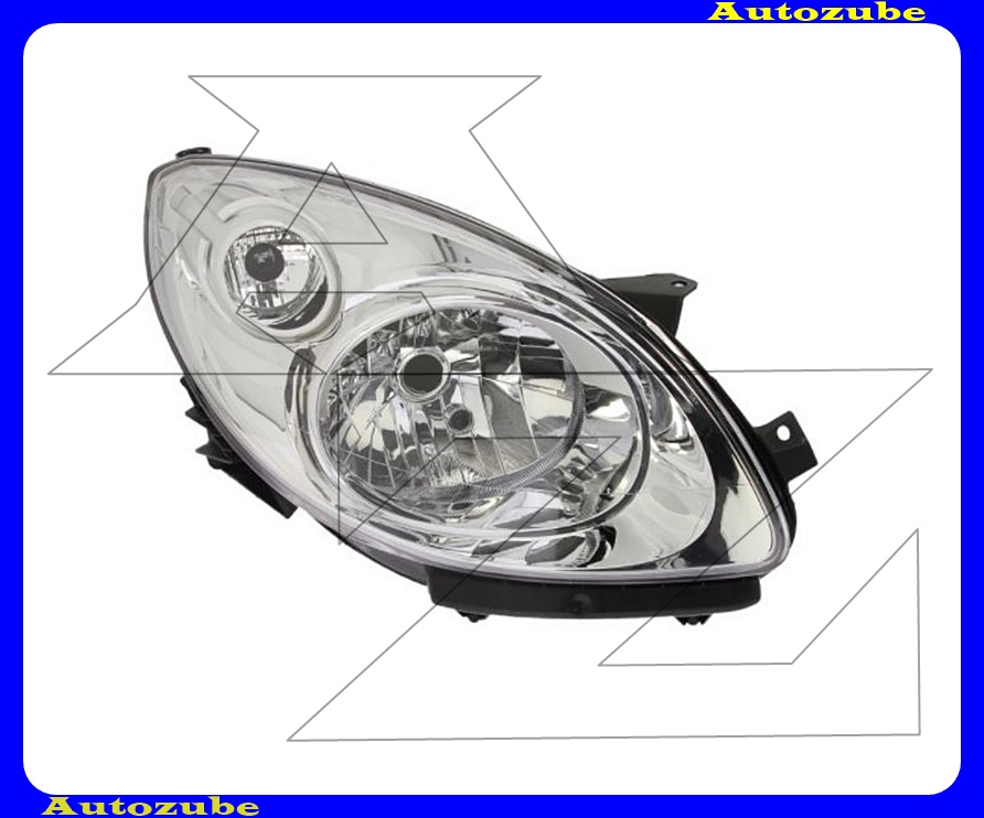 Fényszóró jobb króm házas (H4) motorral {TYC} Fényszóró jobb króm házas (H4) motorral {TYC}