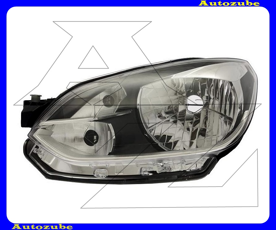 Fényszóró bal (H4) krómdíszléccel (motor nélkül) {TYC} Fényszóró bal (H4) krómdíszléccel (motor nélkül) {TYC}